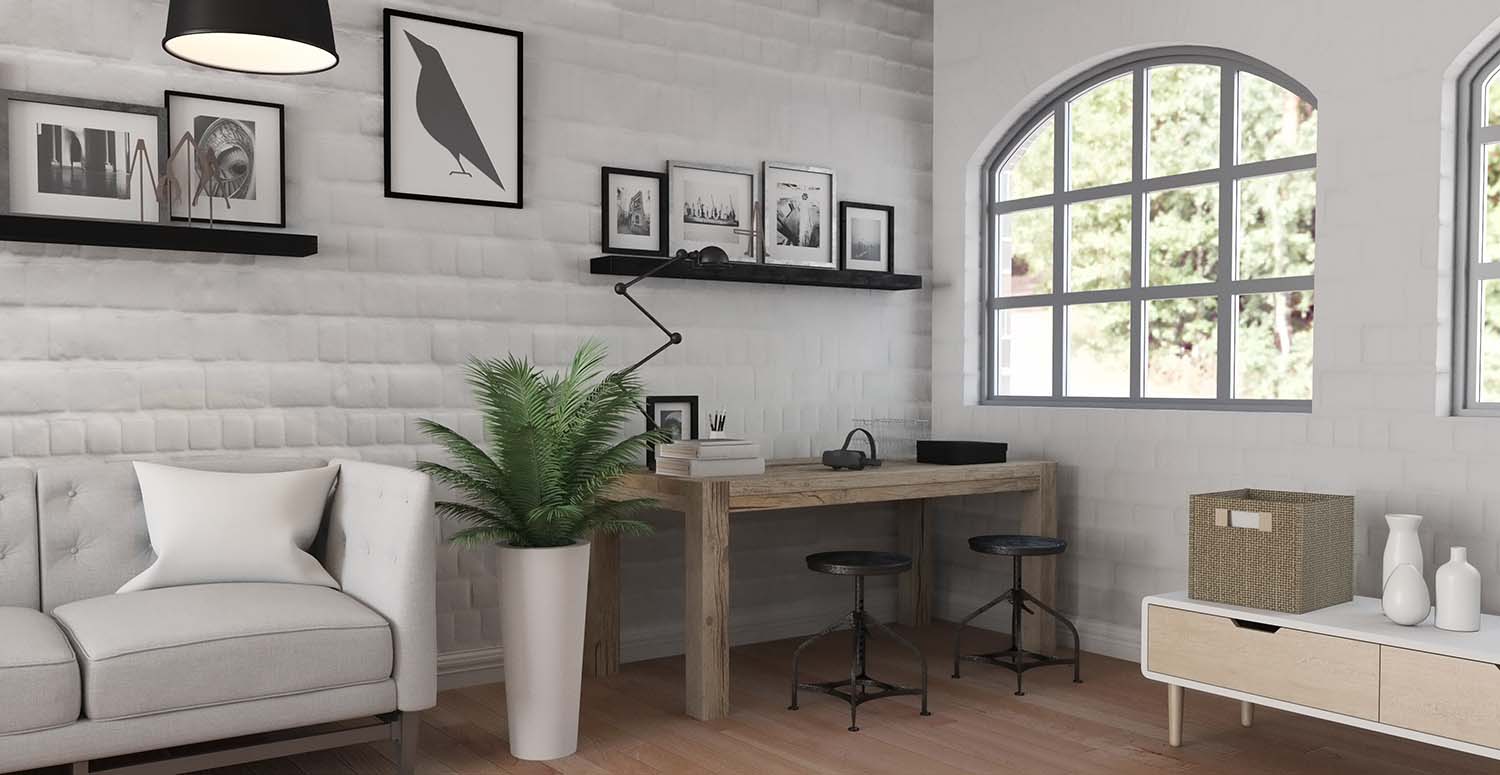 3D modern office interior